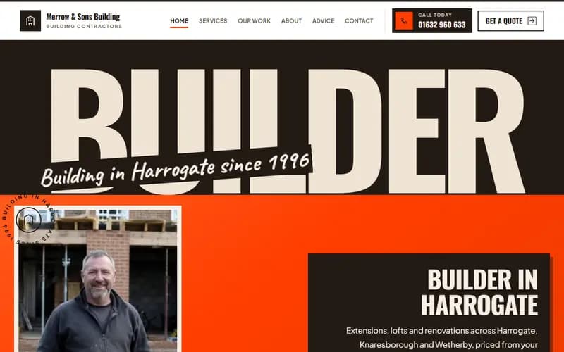 Builder and contractor website design